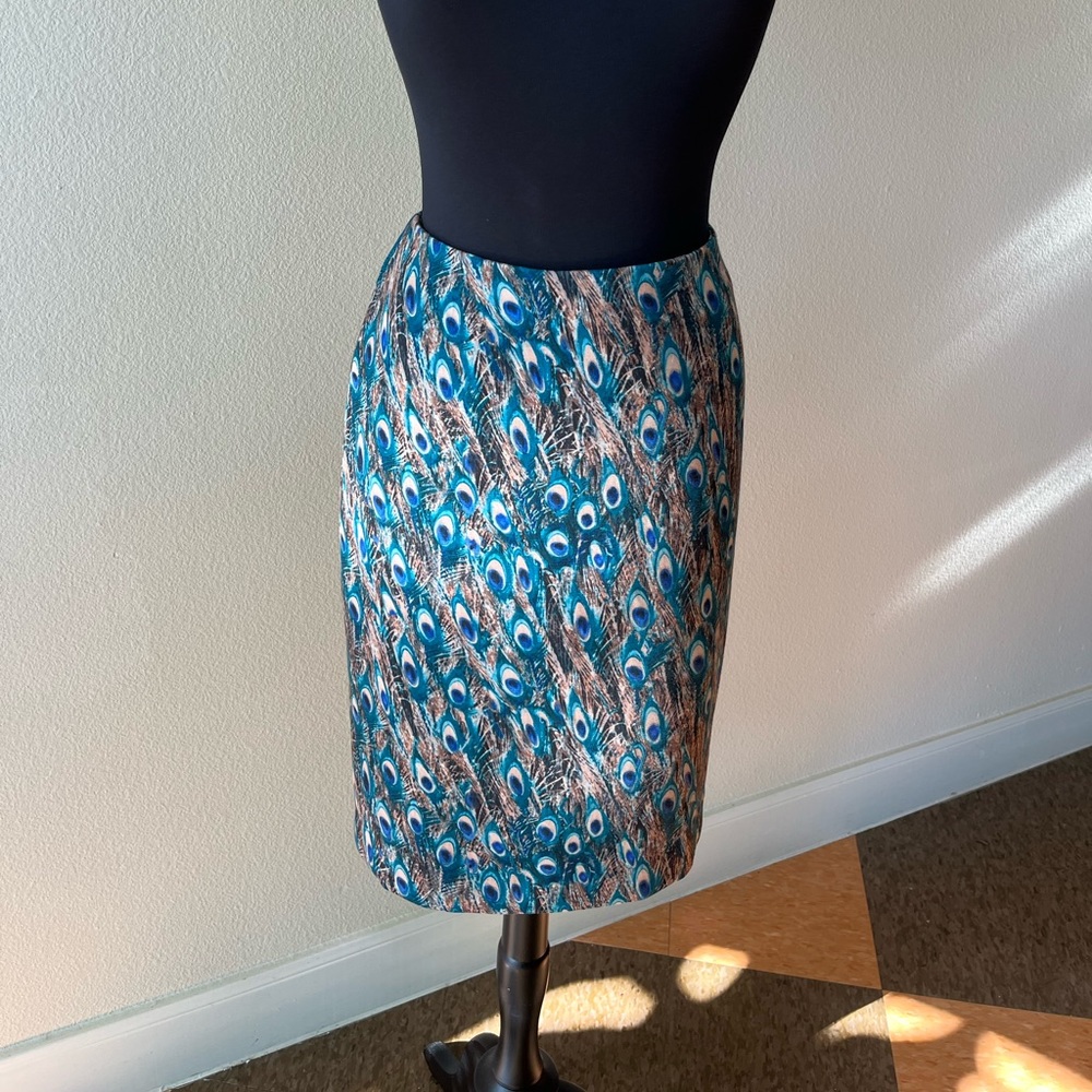 Talbots Abstract Straight Skirt. Preowned